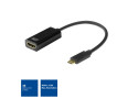 ACT AC7305 video kabel adapter 0,15 m USB Type-C HDMI Type A (Standaard) Zwart