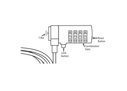 ACT AC9015 kabelslot Zilver 1,5 m