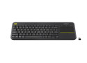 Logitech K400 Plus toetsenbord RF Draadloos QWERTY Nederlands Zwart