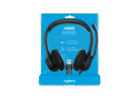 Logitech H390 USB Computer Headset Met rijke digitale audio en knoppen op de draad