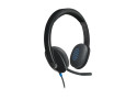 Logitech H540 USB Computer Headset Met high-definition geluid en knoppen op het oorstuk