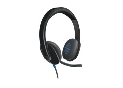 Logitech H540 USB Computer Headset Met high-definition geluid en knoppen op het oorstuk