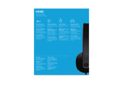 Logitech H540 USB Computer Headset Met high-definition geluid en knoppen op het oorstuk