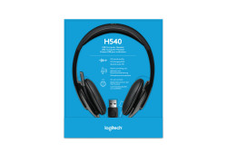 Logitech H540 USB Computer Headset Met high-definition geluid en knoppen op het oorstuk