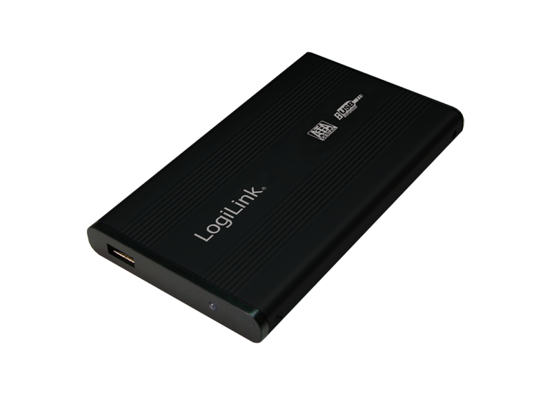 2.5" Logilink Enclosure USB2.0 / SATA / Zwart