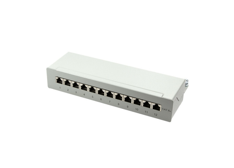 TOE Patch Panel Desktop 12-port CAT6a STP LogiLink