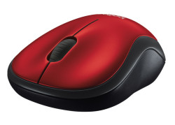 Logitech M185 Optical USB Rood-Zwart Retail Wireless