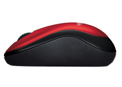 Logitech M185 Optical USB Rood-Zwart Retail Wireless