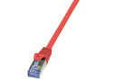 RJ45 0.25m Rood Cat6A S/FTP LogiLink