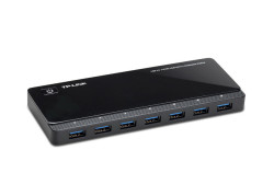 TP-Link 7 Port Hub, USB 3.0 actief zwart 2x power charge