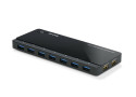 TP-Link 7 Port Hub, USB 3.0 actief zwart 2x power charge