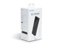 TP-Link 7 Port Hub, USB 3.0 actief zwart 2x power charge