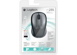 Logitech M235 Optical USB Zilver-Zwart Retail Wireless