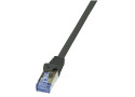 RJ45 1.00m Zwart Cat6A S/FTP LogiLink