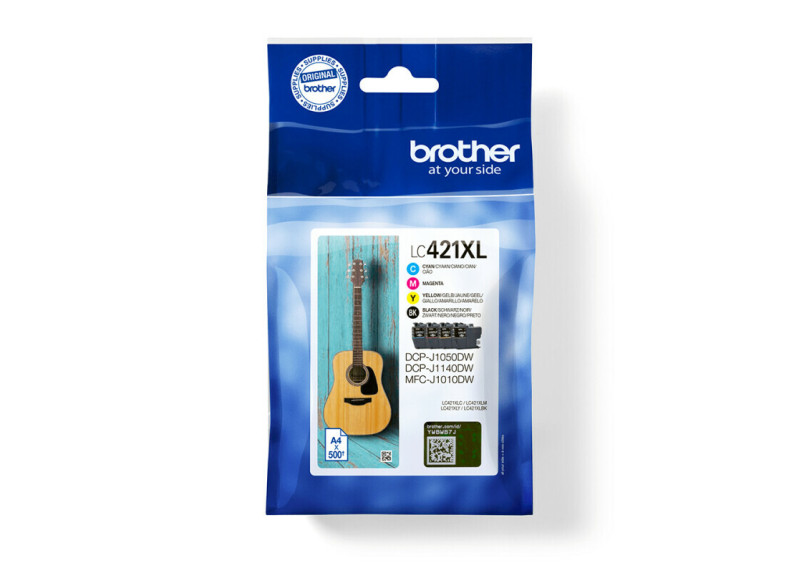 Brother LC-421XLVAL Value Pack 500 pagina&#039;s (Origineel)