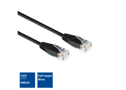 ACT AC4002 netwerkkabel Zwart 2 m Cat6 U/UTP (UTP)