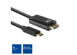 ACT AC7315 video kabel adapter 2 m USB Type-C HDMI Type A (Standaard) Zwart