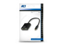 ACT AC7320 video kabel adapter 0,15 m USB Type-C DisplayPort Zwart