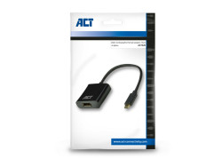 ACT AC7320 video kabel adapter 0,15 m USB Type-C DisplayPort Zwart