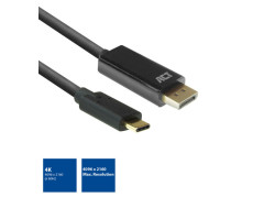 ACT AC7325 video kabel adapter 2 m USB Type-C DisplayPort Zwart