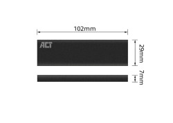 ACT AC1605 behuizing voor opslagstations SDD-behuizing Zwart M.2