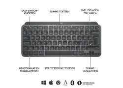 Logitech MX Keys Mini Minimalist Wireless Illuminated Keyboard