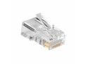 ACT AC4110 kabel-connector RJ45 Zilver, Transparant