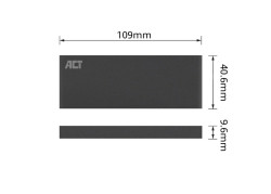 ACT AC1600 behuizing voor opslagstations SDD-behuizing Zwart M.2