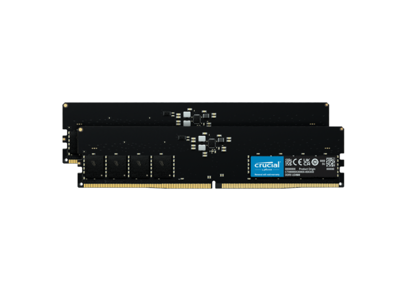 32GB DDR5/4800 CL40 (2x 16GB) Crucial