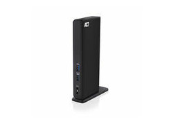 ACT AC7049 notebook dock & poortreplicator Bedraad USB 3.2 Gen 1 (3.1 Gen 1) Type-C Zwart