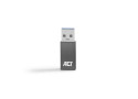 ACT AC7375 tussenstuk voor kabels USB Type-C USB Type-A Grijs