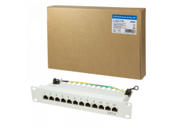 TOE 1U Patch Panel 12-port CAT6 STP Grijs LogiLink