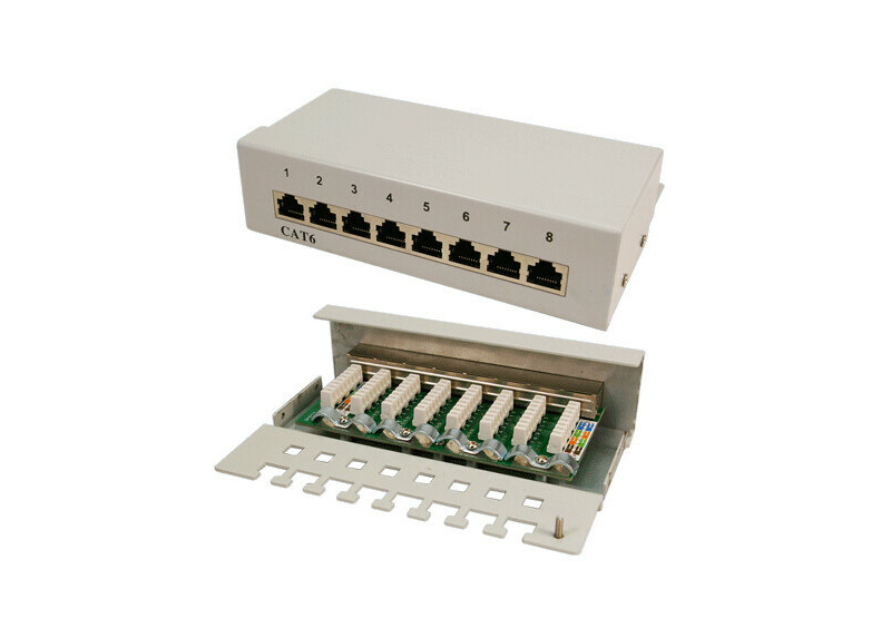 TOE Patch Panel Desktop 8-port CAT6 Grijs LogiLink