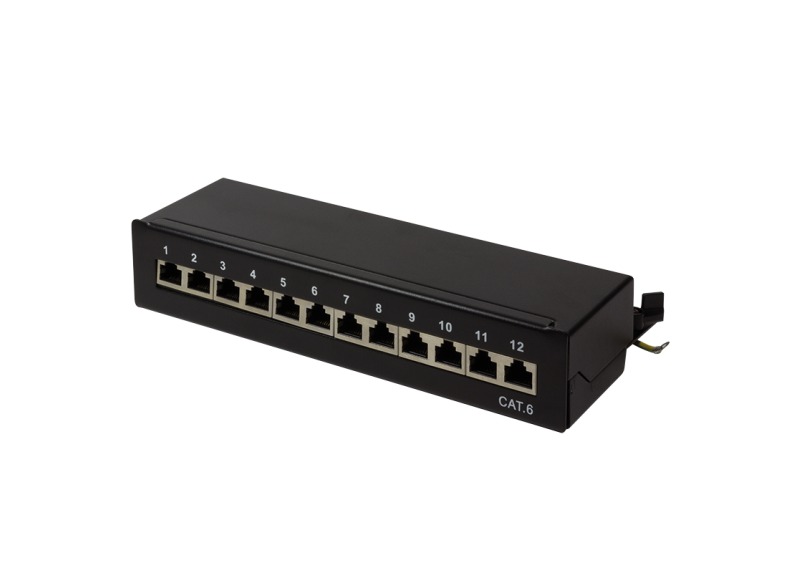 TOE Patch Panel Desktop 12-port CAT6 STP LogiLink Zw