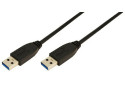 USB 3.0 A <--> A 2.00m LogiLink Zwart