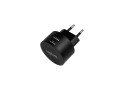 Lader 230V 2xUSB-A 10,5W LogiLink Zwart