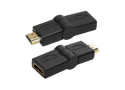 Adapter HDMI (F) <--> HDMI (M) 180&deg; draaibaar LogiLink