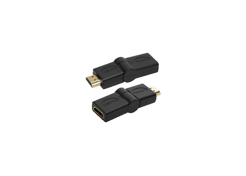 Adapter HDMI (F) <--> HDMI (M) 180&deg; draaibaar LogiLink