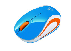 Logitech M187 Optical USB Blauw-Oranje Retail Wireless