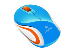 Logitech M187 Optical USB Blauw-Oranje Retail Wireless