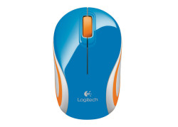 Logitech M187 Optical USB Blauw-Oranje Retail Wireless