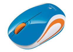 Logitech M187 Optical USB Blauw-Oranje Retail Wireless