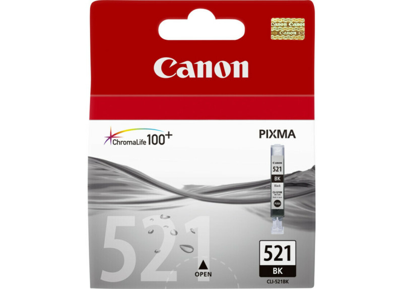 Canon (C) CLI-521BK Zwart 9,0ml (Origineel)