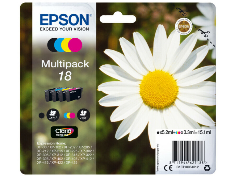 Epson T1806 Multipack 15,1ml (Origineel) daisy