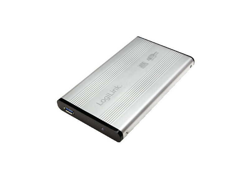 2.5" Logilink Enclosure USB3.0 / SATA / Zilver