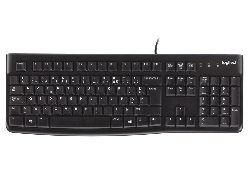 BE KB Logitech K120 Zwart bedraad Retail