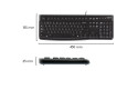 BE KB Logitech K120 Zwart bedraad Retail