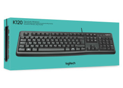 BE KB Logitech K120 Zwart bedraad Retail