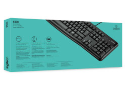 BE KB Logitech K120 Zwart bedraad Retail