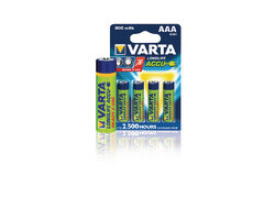 AAA Varta 800mAh NiMH 4 stuks blisterverpakking